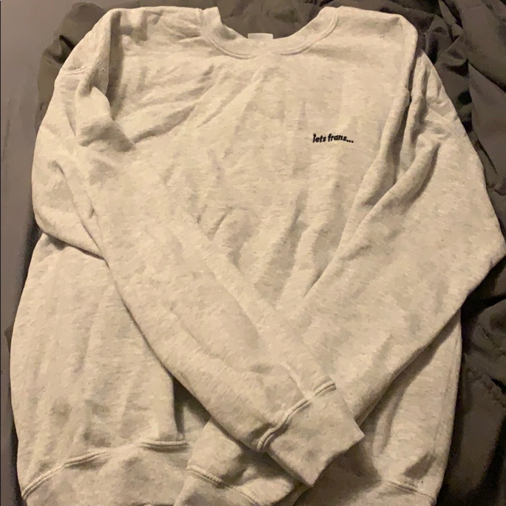 Urban outfitters “iets frans” light grey crewneck